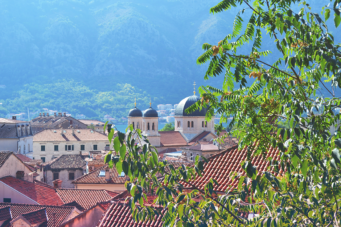 Vue sur les toits de Kotor, Monténégro