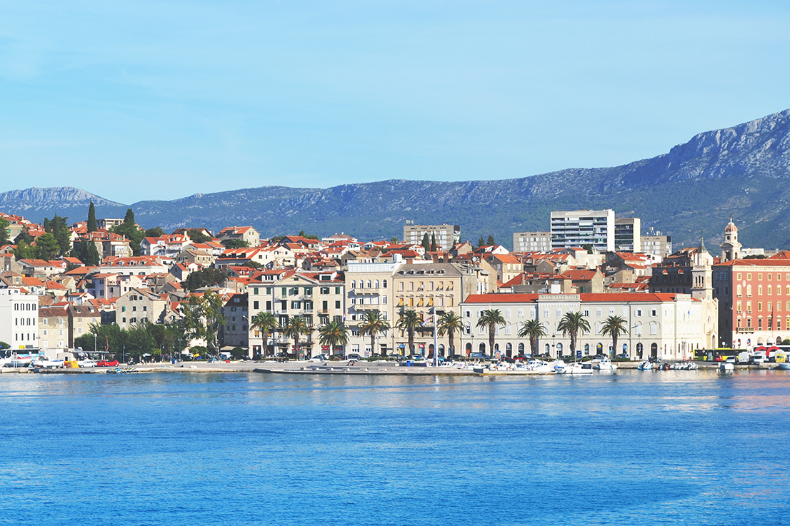 Split, vue de la mer