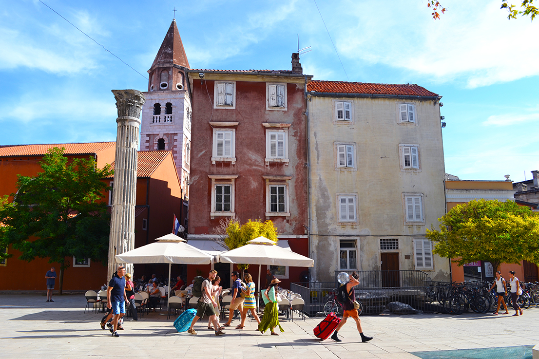 Place de Zadar, vieille ville