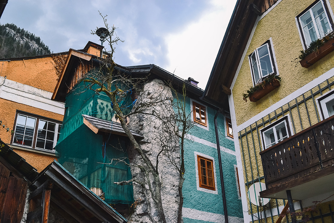 Maisons colorées Hallstatt