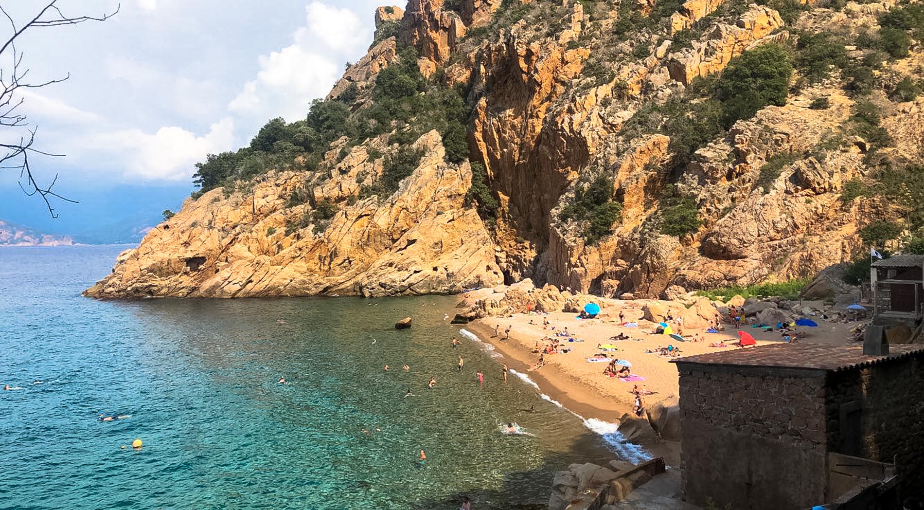 Plage de Ficajola en Corse