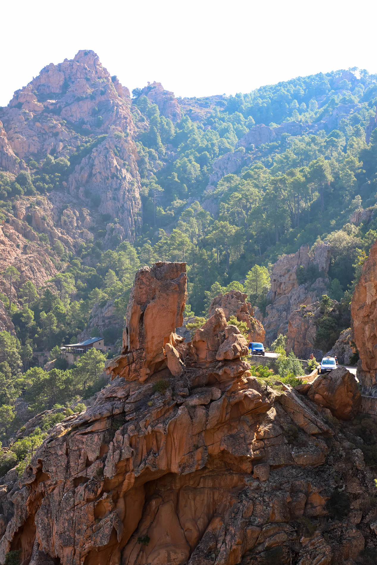 Route de Piana en Corse