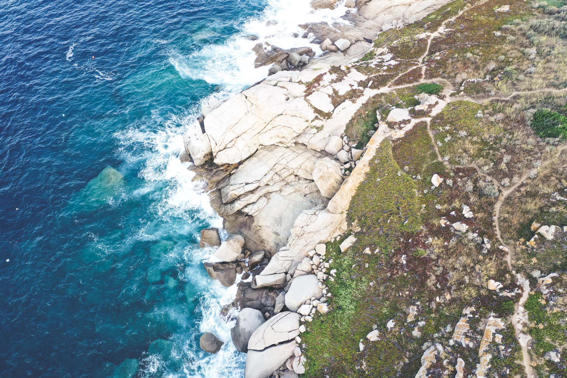 Vue sur la mer en Corse