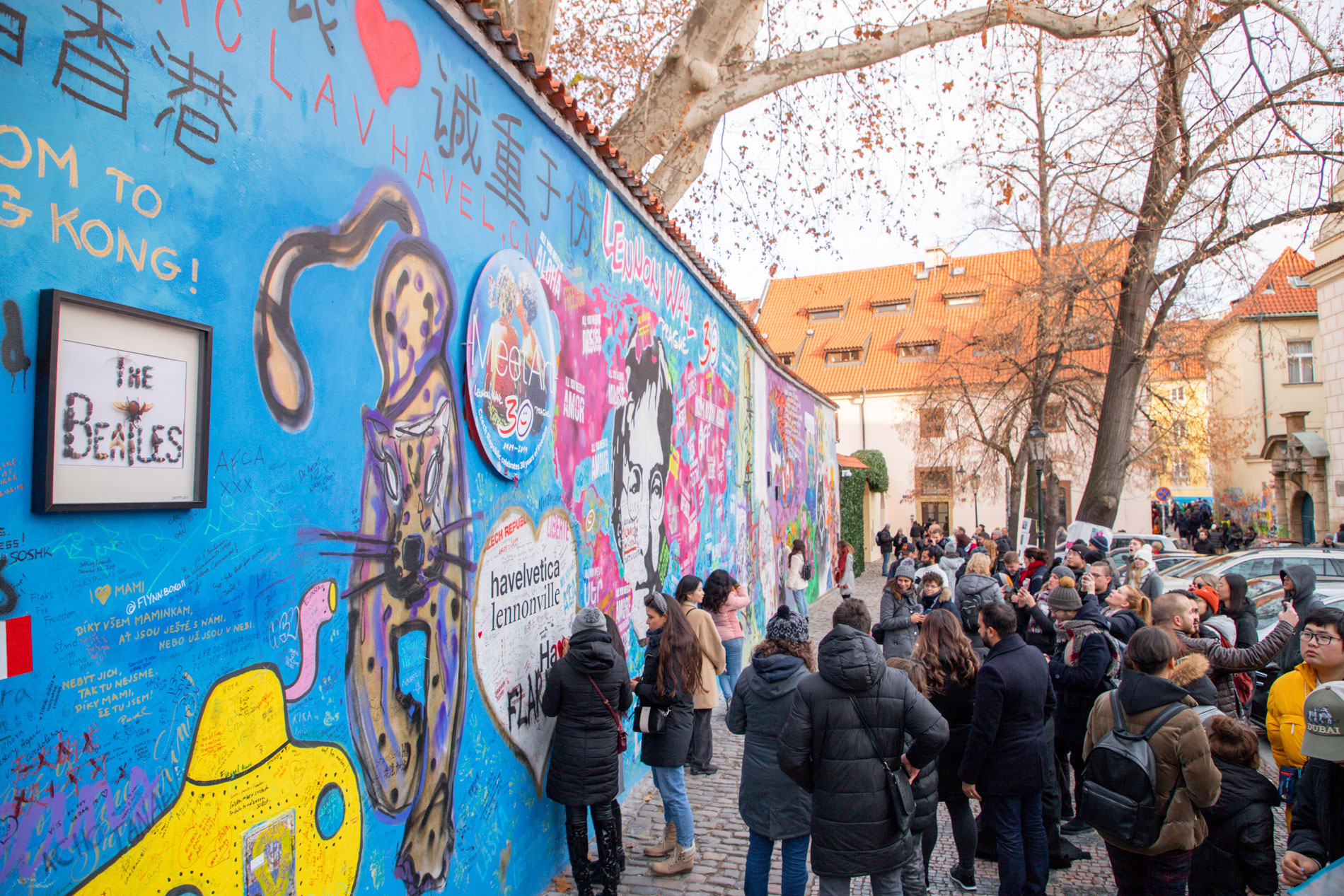 Mur John Lennon de Prague